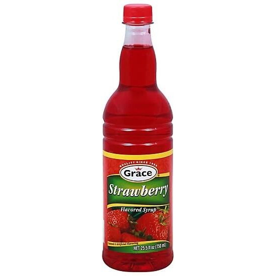 GRACE STRAWBERRY SYRUP 25.5 OZ