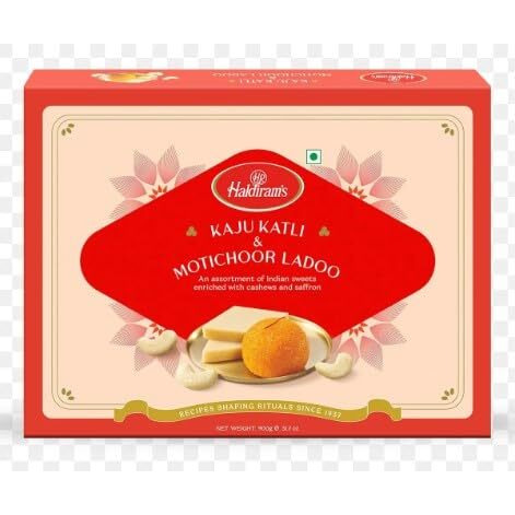 Haldiram Kaju Katli & Motichoor Ladoo Combo | Indian Sweets