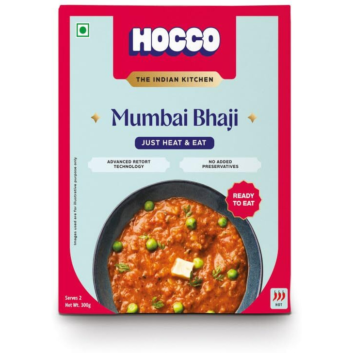 HOCCO Mumbai Bhaji Ready to Eat, 300gm (Pack of 1)