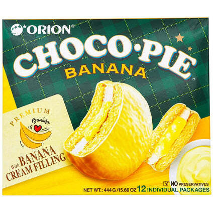 Orion Choco Pie with Banana Cream Filling 15.66oz