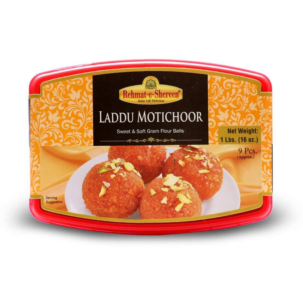 Rehmat-E-Shereen Laddu Motichoor 1lb (2 pack)
