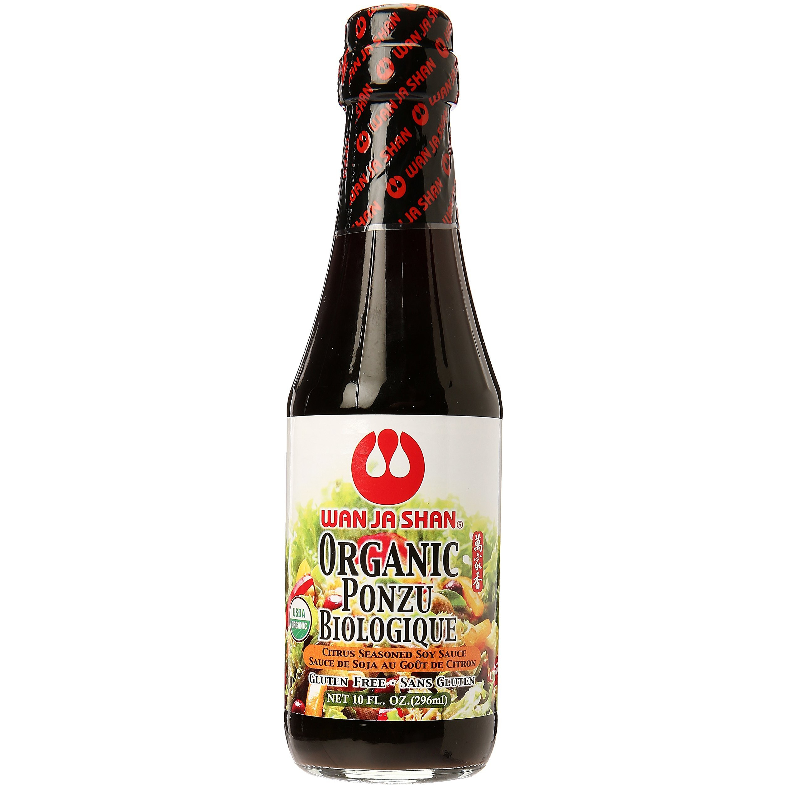 WAN JA SHAN Organic Ponzu Sauce Citrus Seasoned Soy Sauce, 10 FZ