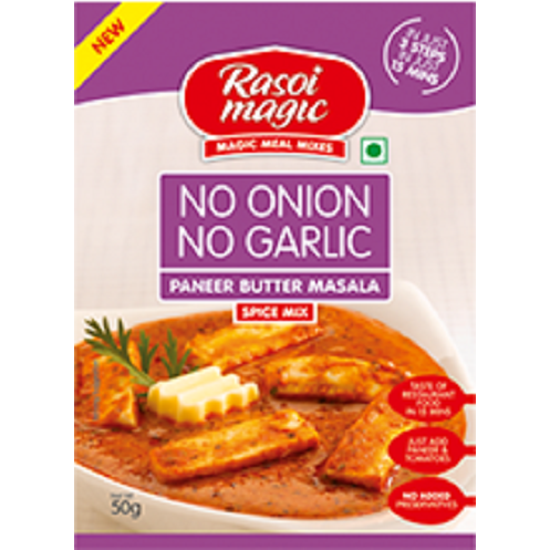 Rasoi Magic Paneer Butter Masala Seasoning Mix 50gm/1.76 Oz - No Onion No Garlic