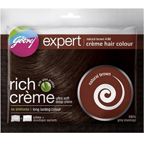 Creme Hair Colour natural brown 20G+20Ml by Godrej Expert