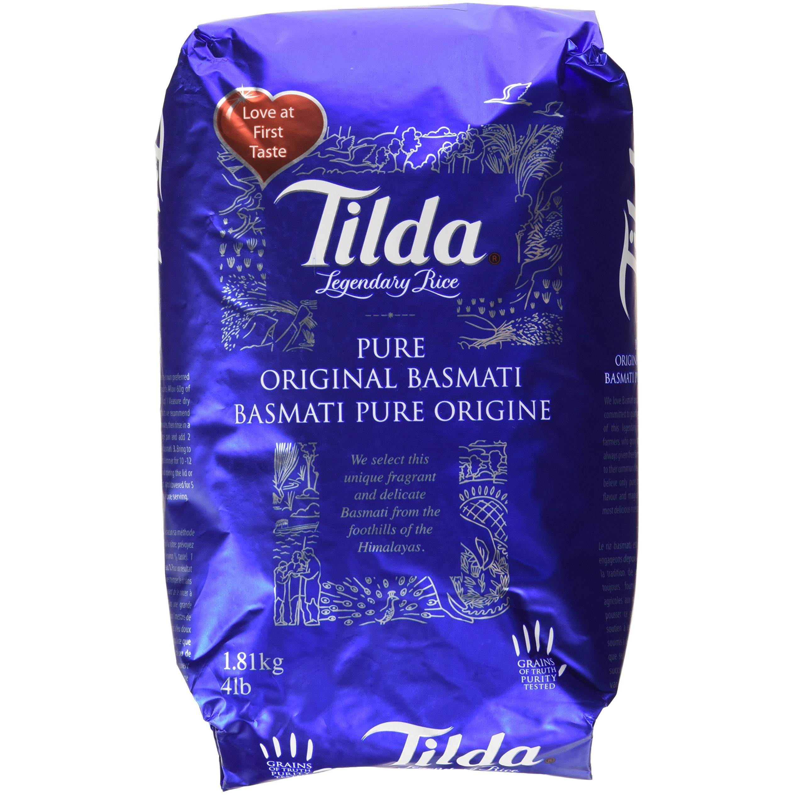 Tilda Legendary Rice, Pure Original Basmati, 4 Pound