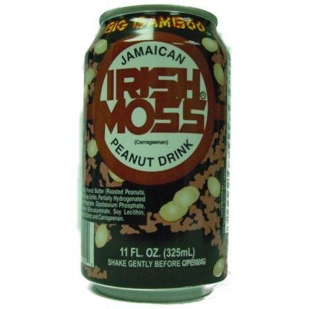 24-cans of Big Babboo Jamaican Irish Moss Peanut Flavoured Drink, 284ml, 9.6 Oz, Made in Jamaica