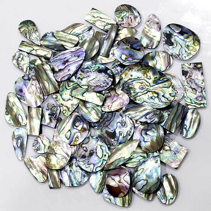 RARE  500Cts NATURAL ABALONE SHELL MIX CABOCHON LOOSE GEMSTONE