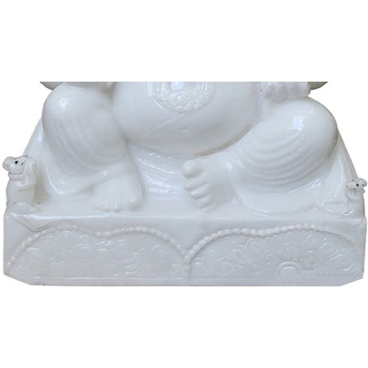 White Marble Ganesha Statue, Marble Ganpati Statue For Mandir, Ganesha Statue, Marble Ganesha, Fine Expression Ganesha Statue