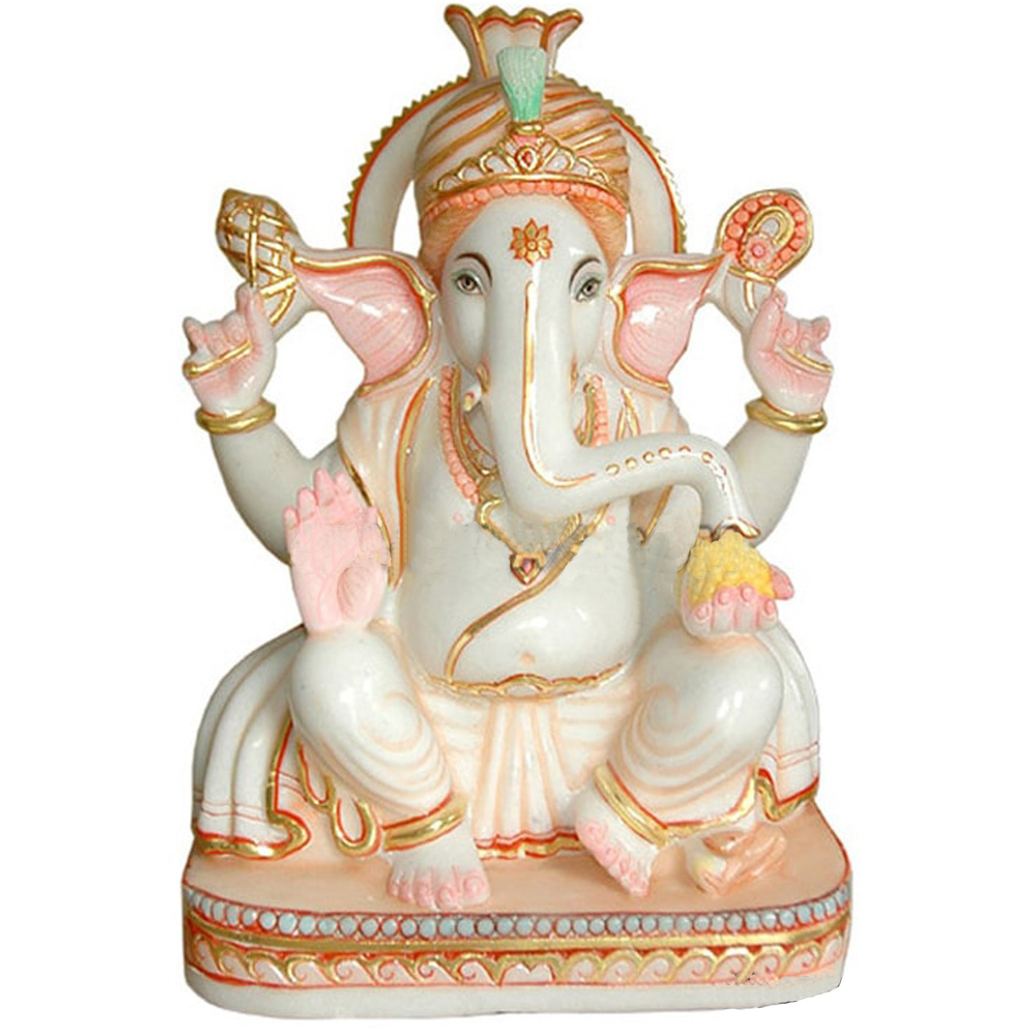 White Marble Ganesha Statue, Marble Ganapati, Marble Ganesh Statue, Ganesha Statue For Mandir