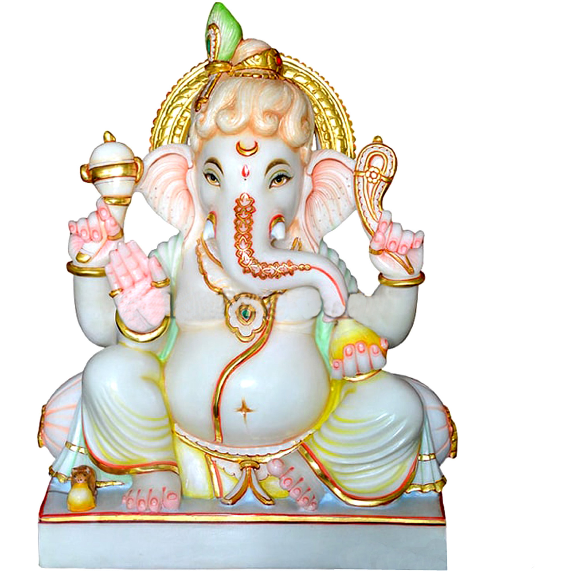 White Marble Ganesha Statue, Marble Ganpati Statue For Mandir, Ganesha Statue, Bal Ganesha