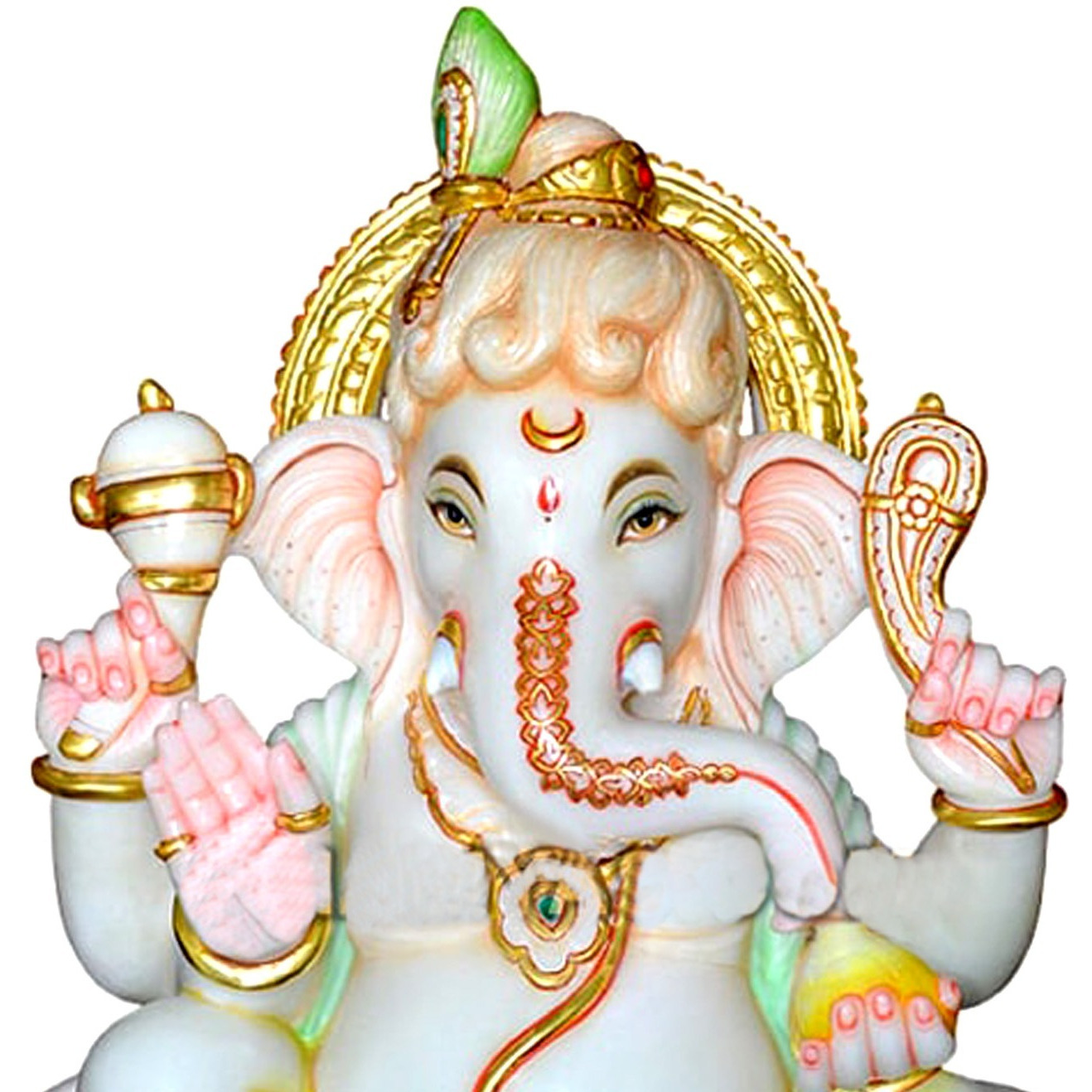 White Marble Ganesha Statue, Marble Ganpati Statue For Mandir, Ganesha Statue, Bal Ganesha