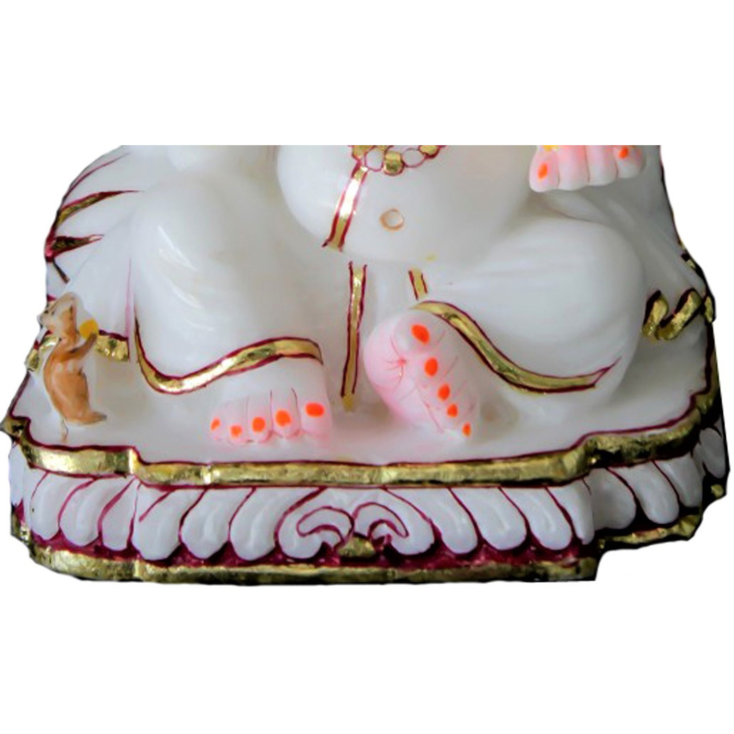 White Marble Ganesha Statue, Ganesha Statue for Mandir, Ganesha Idol For Pooja Room, Religious Gift