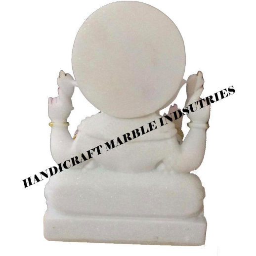 White Marble Ganesha Statue , Ganesha Moorti For Mandir, Fine Marble Ganesha Statue, Ganesha Idol