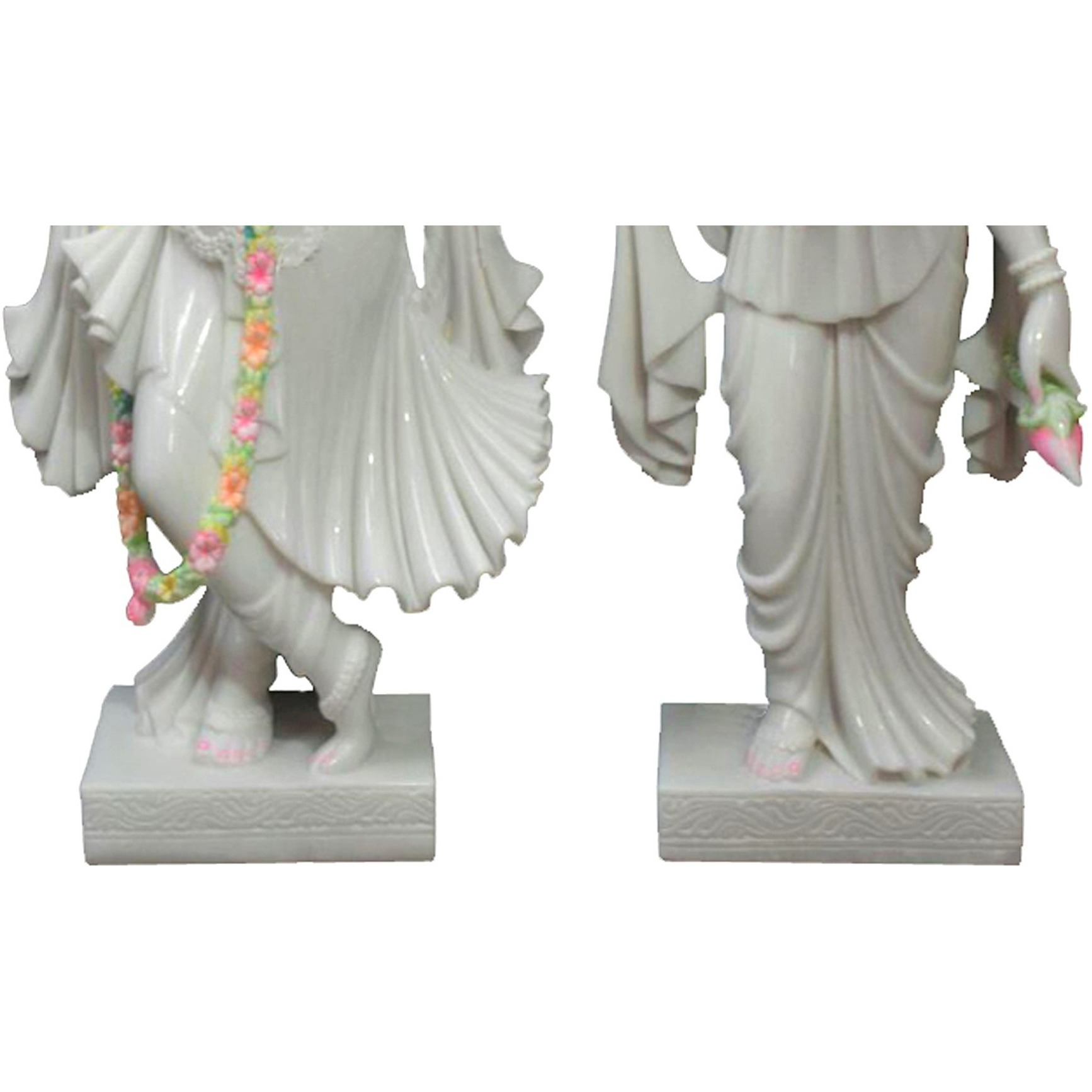 White Marble Radha Krishna Statue , Radha Krishna Idols For Mandir, Fine Quality Marble Radha Krishna, Marble Radha Krishna