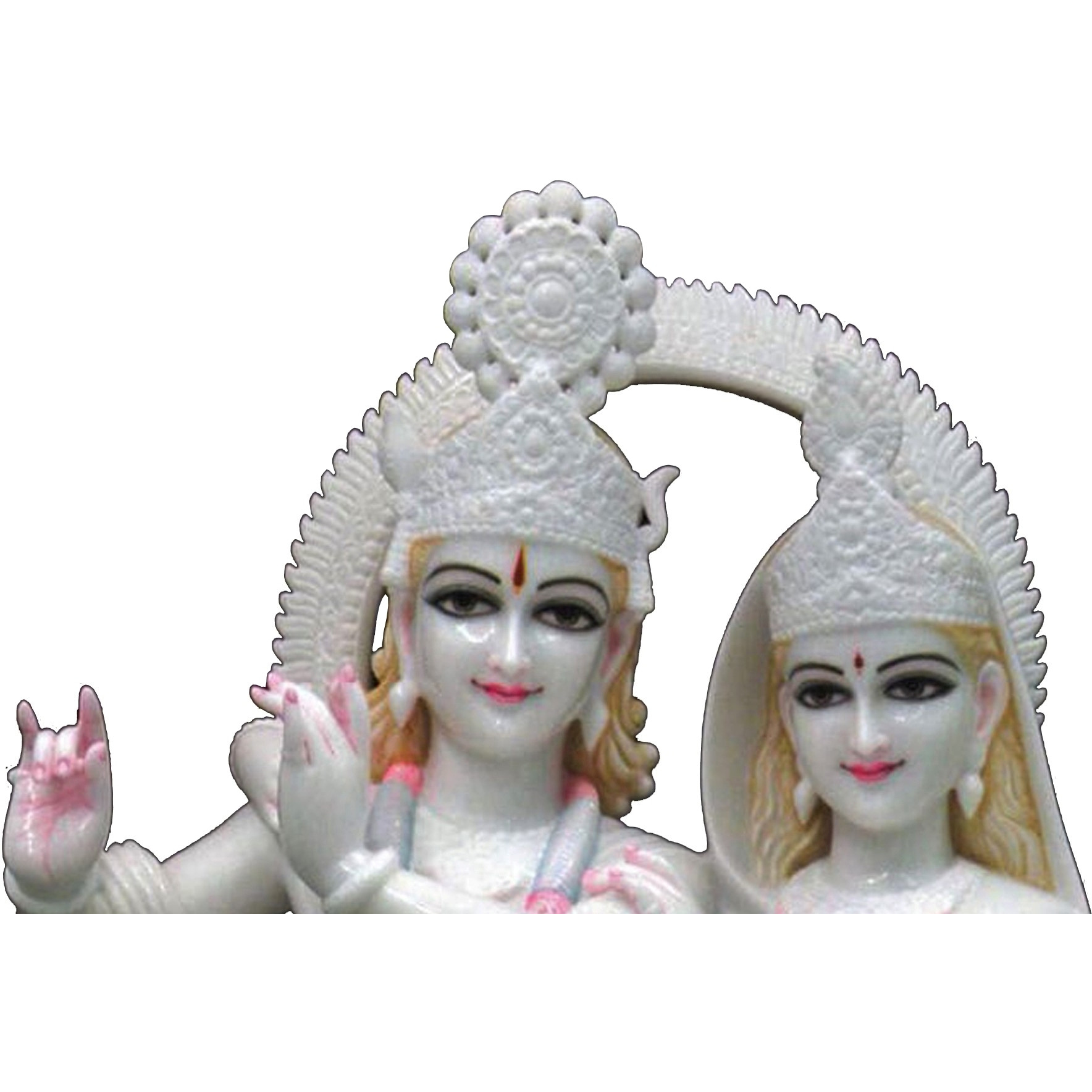 Marble Radha Krishna Statue, White Marble Radha Krishna Statues Beautiful Hand Carved Mandir, Pooja Room Decor Statues