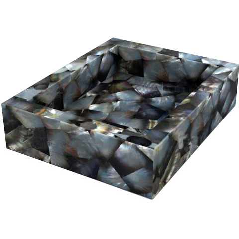 7 Pc. Mother Of Pearl Bathroom Set, Black Mother Of Pearl, Bathroom Decor Mother Of Pearl Set, Black Bathroom Decor, Bathroom Set