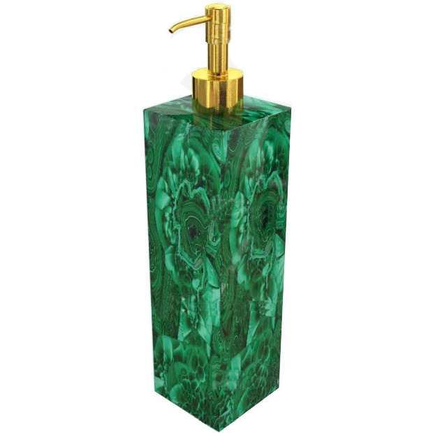 7 Pc. Malachite Bathroom Set, Malachite Accessories, Bathroom Decor Malachite Set, Green Bathroom Decor