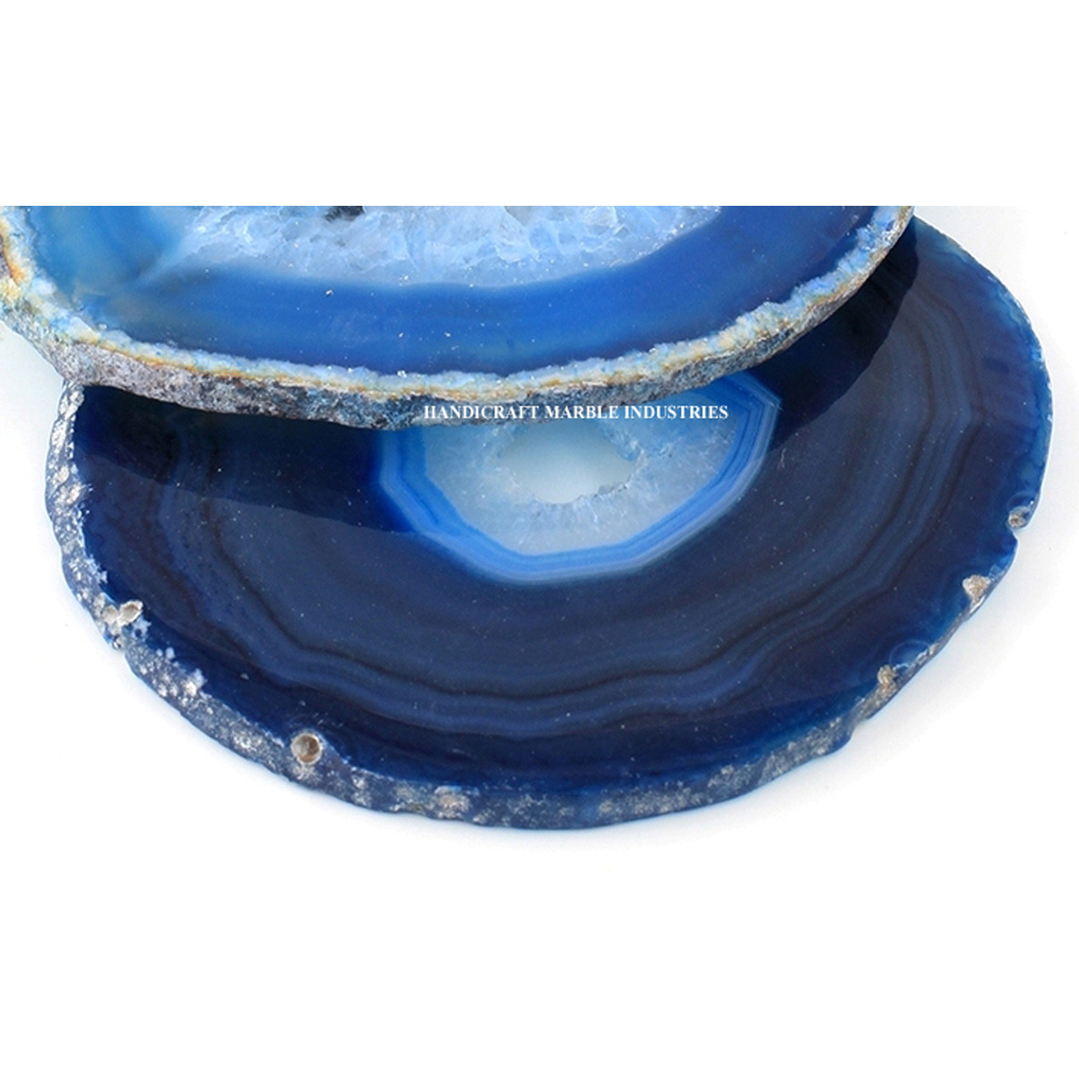 Agate Coaster #4 design Blue Color Coaster Wholesale Price Drink Coaster Tableware Bar Accessories Dinning Table Accessories