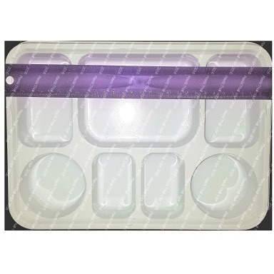 White 7 Compartment Plate