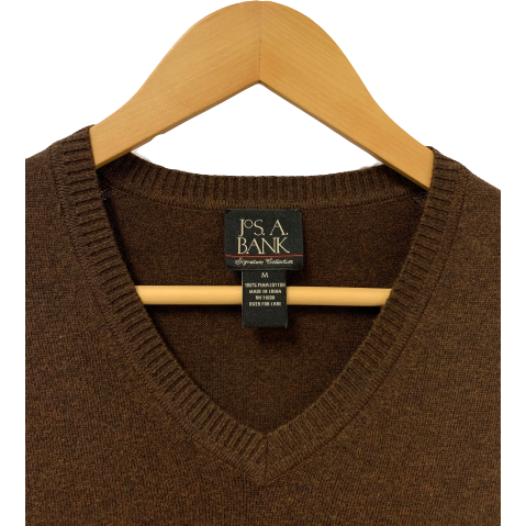 Jos. A. Bank Signature Collection Brown Sweater Vest - Medium