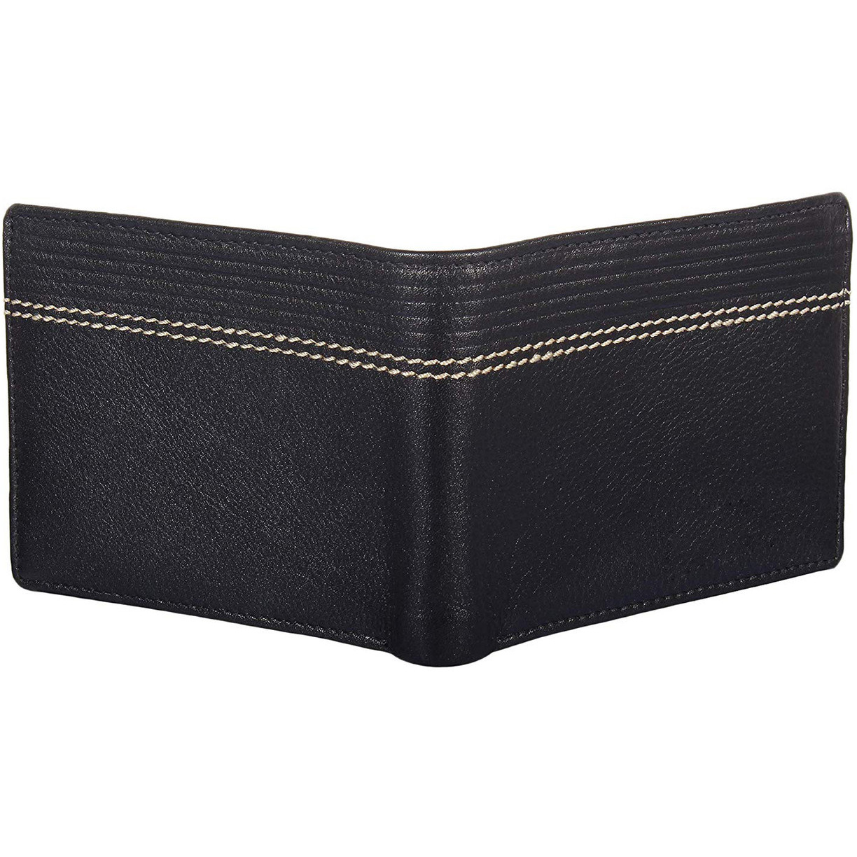 FIONA Mens Leather Bifold Wallet | Wallets For Men RFID Blocking | Genuine Leather | Extra Capacity Mens Black Wallet |