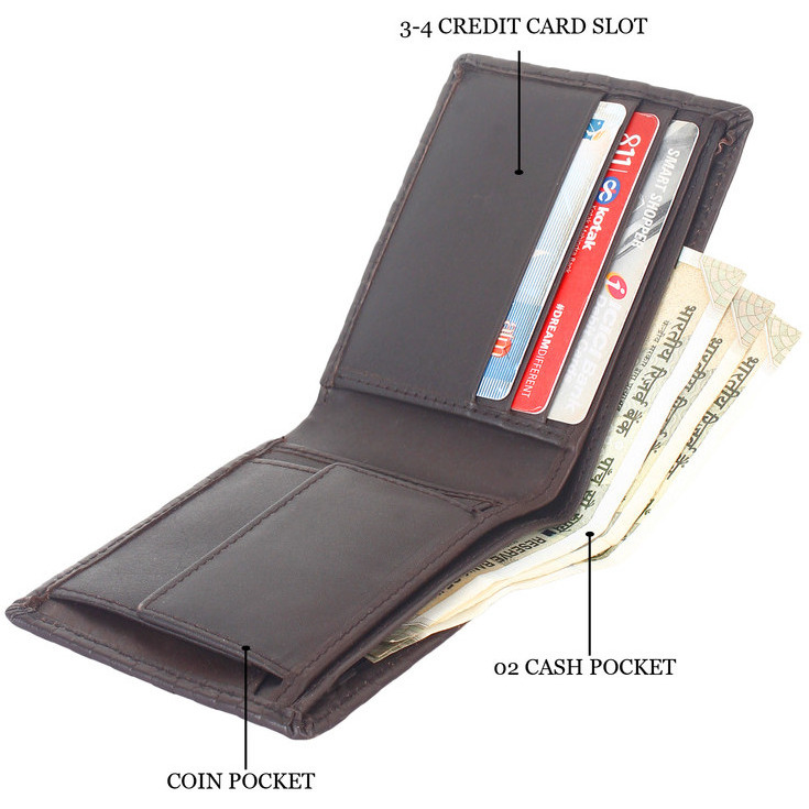 FIONA Mens Leather Bifold Wallet | Wallets For Men RFID Blocking | Genuine Leather | Extra Capacity Mens Black Wallet |