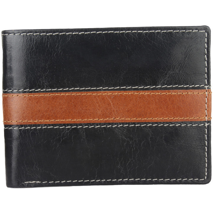 FIONA Mens Leather Bifold Wallet | Wallets For Men RFID Blocking | Genuine Leather | Extra Capacity Mens Black Wallet |