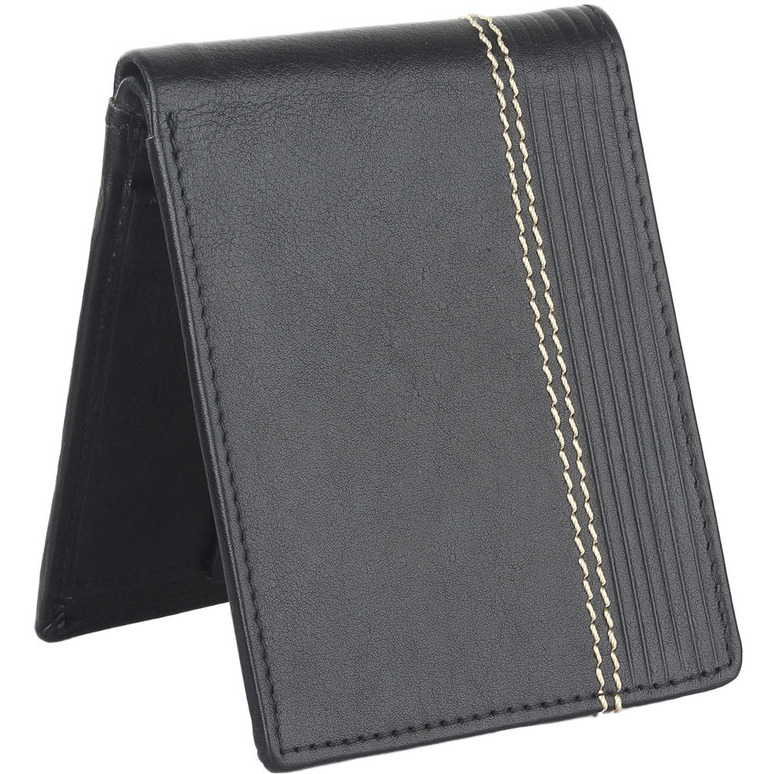 FIONA Mens Leather Bifold Wallet | Wallets For Men RFID Blocking | Genuine Leather | Extra Capacity Mens Black Wallet |