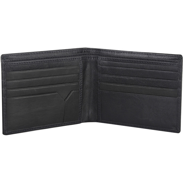 FIONA Mens Leather Bifold Wallet | Wallets For Men RFID Blocking | Genuine Leather | Extra Capacity Mens Black Wallet |