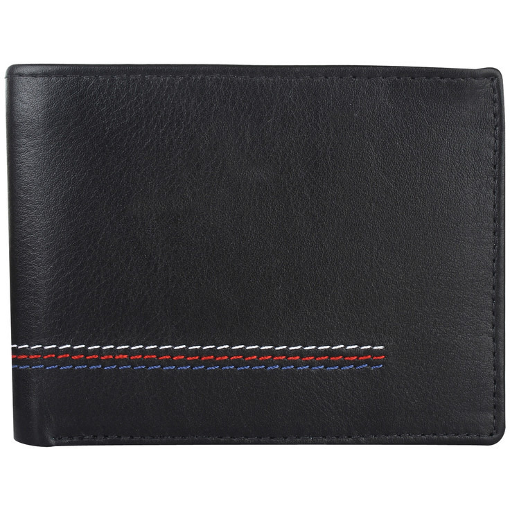 FIONA Mens Leather Bifold Wallet | Wallets For Men RFID Blocking | Genuine Leather | Extra Capacity Mens Black Wallet |