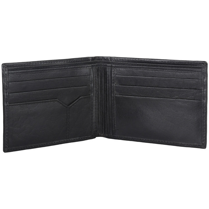 FIONA Mens Leather Bifold Wallet | Wallets For Men RFID Blocking | Genuine Leather | Extra Capacity Mens Black Wallet |