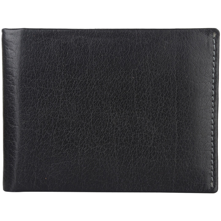 FIONA Mens Leather Bifold Wallet | Wallets For Men RFID Blocking | Genuine Leather | Extra Capacity Mens Black Wallet |