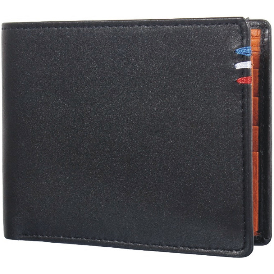 FIONA Mens Leather Bifold Wallet | Wallets For Men RFID Blocking | Genuine Leather | Extra Capacity Mens Black Wallet |