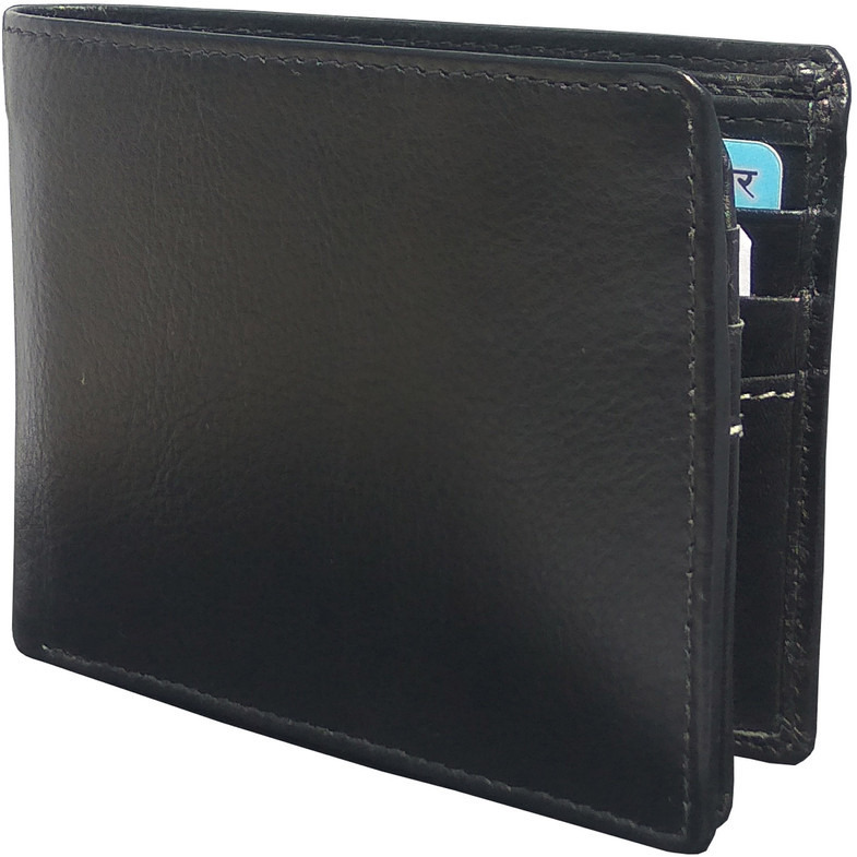 FIONA Mens Leather Bifold Wallet | Wallets For Men RFID Blocking | Genuine Leather | Extra Capacity Mens Black Wallet |