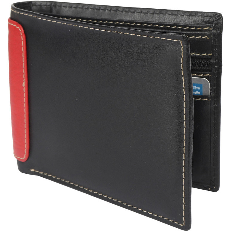 FIONA Mens Leather Bifold Wallet | Wallets For Men RFID Blocking | Genuine Leather | Extra Capacity Mens Black Wallet |