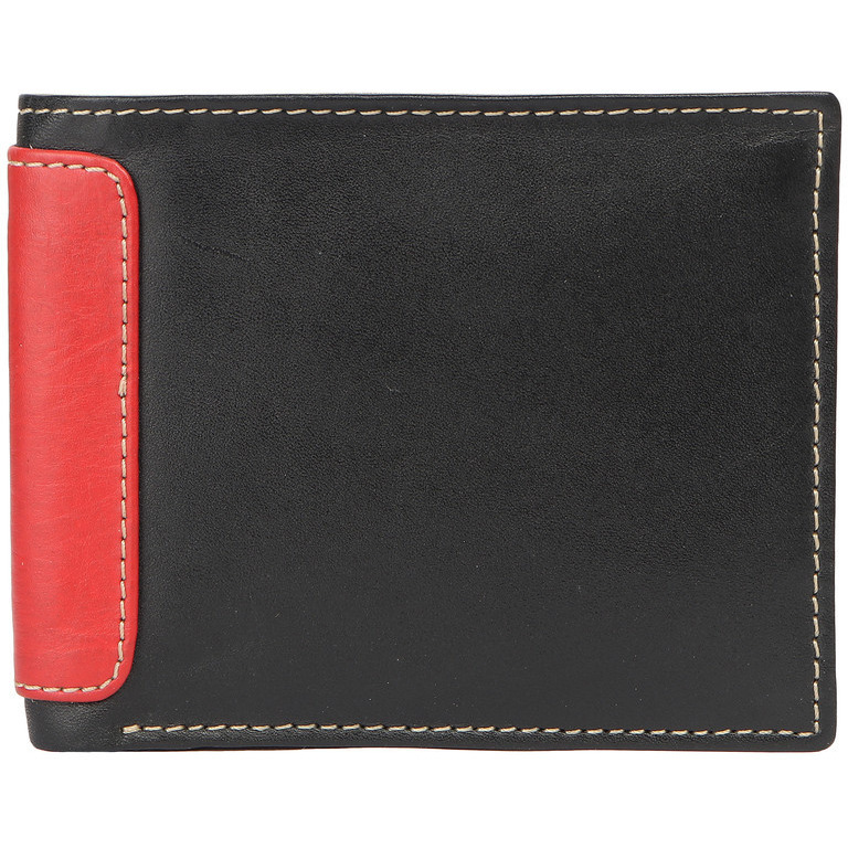 FIONA Mens Leather Bifold Wallet | Wallets For Men RFID Blocking | Genuine Leather | Extra Capacity Mens Black Wallet |