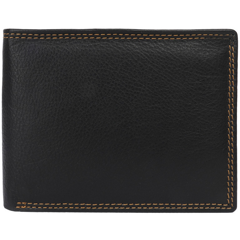 FIONA Mens Leather Bifold Wallet | Wallets For Men RFID Blocking | Genuine Leather | Extra Capacity Mens Black Wallet |