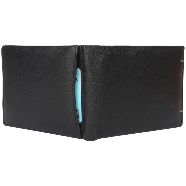 FIONA Mens Leather Bifold Wallet | Wallets For Men RFID Blocking | Genuine Leather | Extra Capacity Mens Black Wallet |