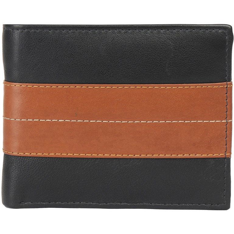 FIONA Mens Leather Bifold Wallet | Wallets For Men RFID Blocking | Genuine Leather | Extra Capacity Mens Black Wallet |