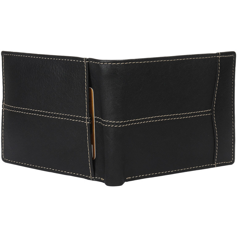 FIONA Mens Leather Bifold Wallet | Wallets For Men RFID Blocking | Genuine Leather | Extra Capacity Mens Black Wallet |