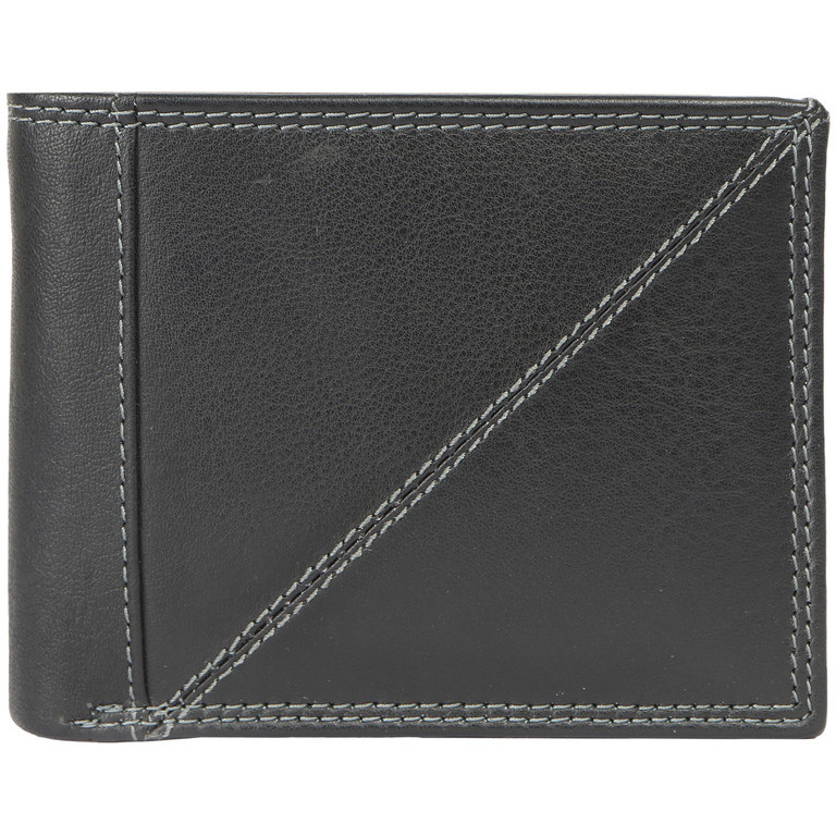 FIONA Mens Leather Bifold Wallet | Wallets For Men RFID Blocking | Genuine Leather | Extra Capacity Mens Black Wallet |