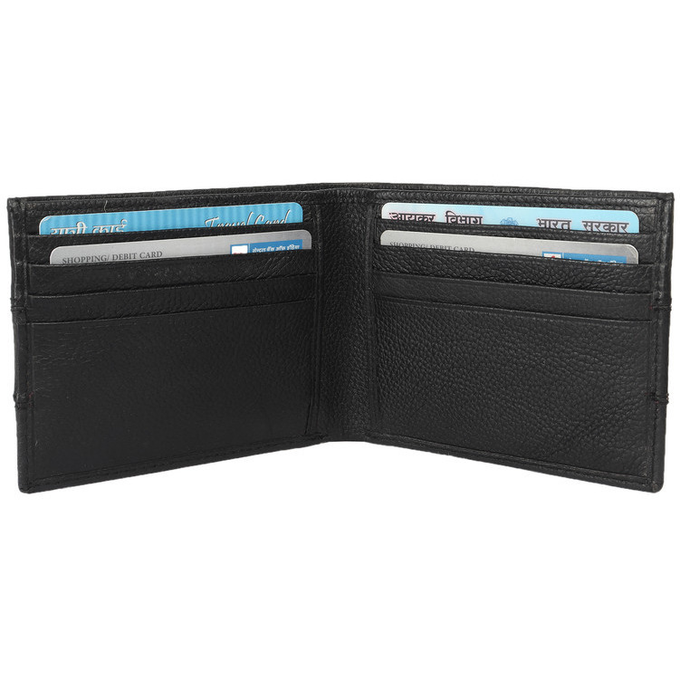 FIONA Mens Leather Bifold Wallet | Wallets For Men RFID Blocking | Genuine Leather | Extra Capacity Mens Black Wallet |