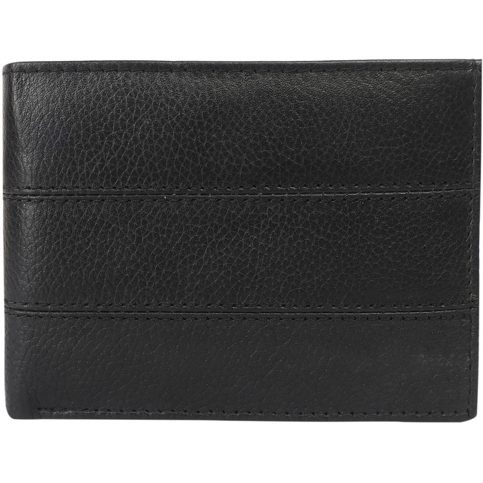 FIONA Mens Leather Bifold Wallet | Wallets For Men RFID Blocking | Genuine Leather | Extra Capacity Mens Black Wallet |