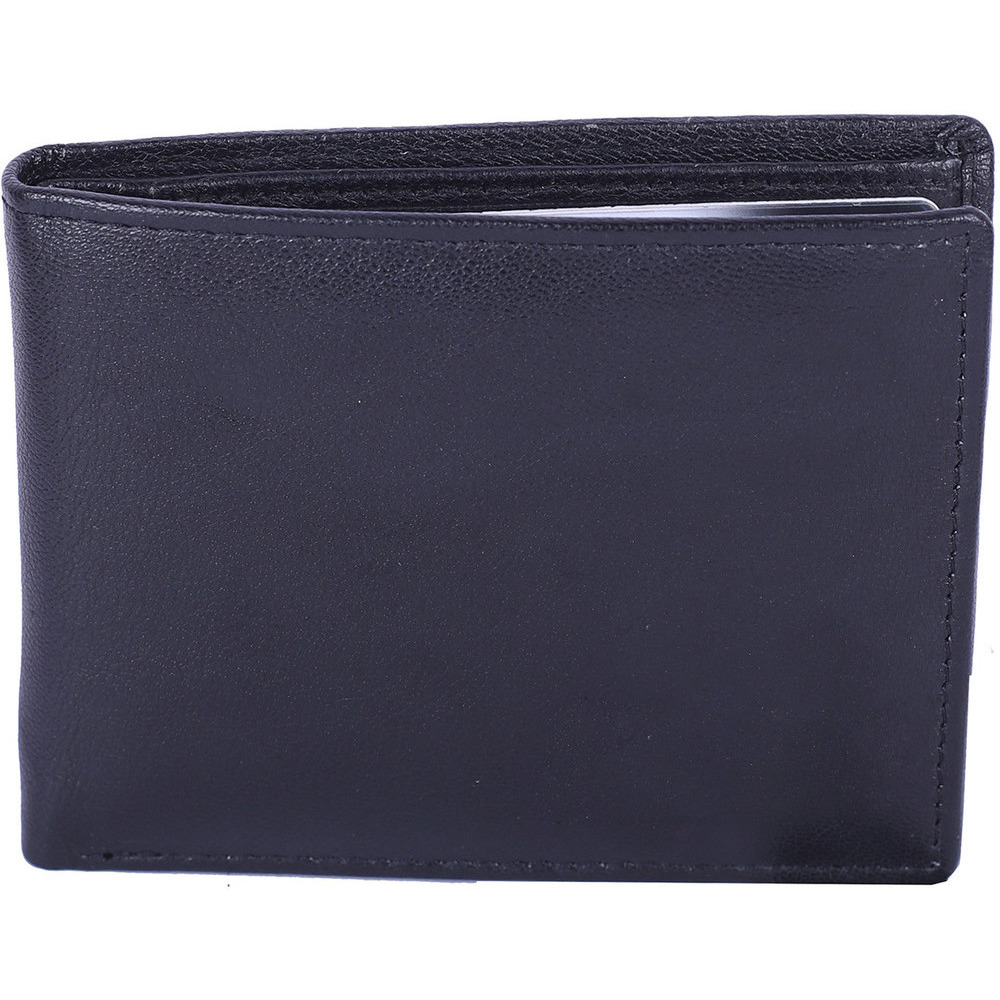 FIONA Mens Leather Bifold Wallet | Wallets For Men RFID Blocking | Genuine Leather | Extra Capacity Mens Black Wallet |