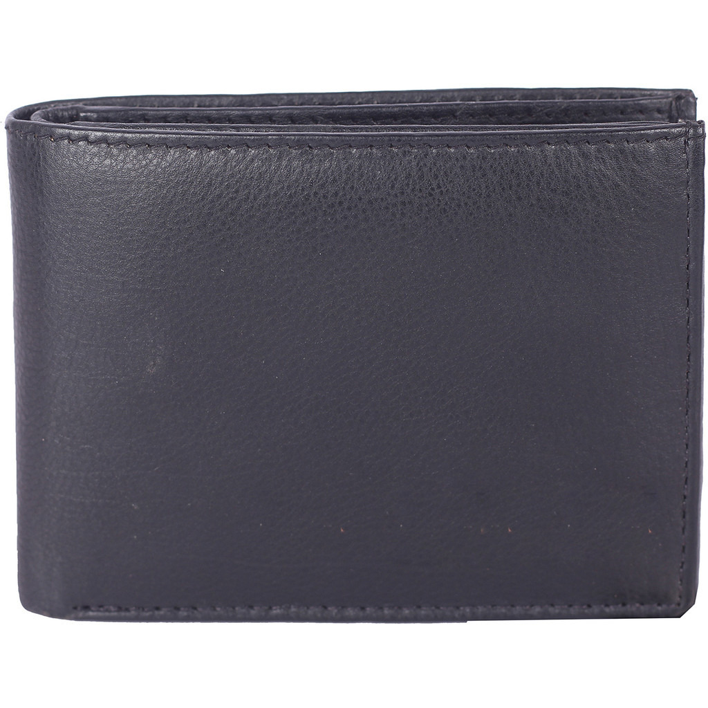 FIONA Mens Leather Bifold Wallet | Wallets For Men RFID Blocking | Genuine Leather | Extra Capacity Mens Black Wallet |