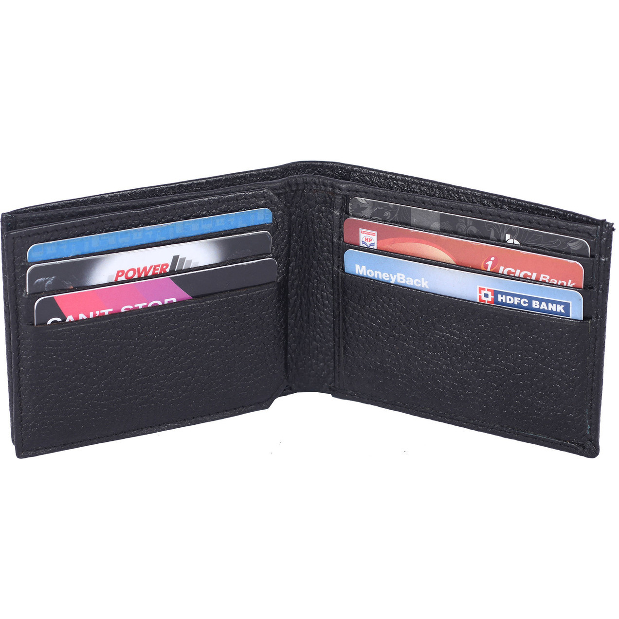 FIONA Mens Leather Bifold Wallet | Wallets For Men RFID Blocking | Genuine Leather | Extra Capacity Mens Black Wallet |