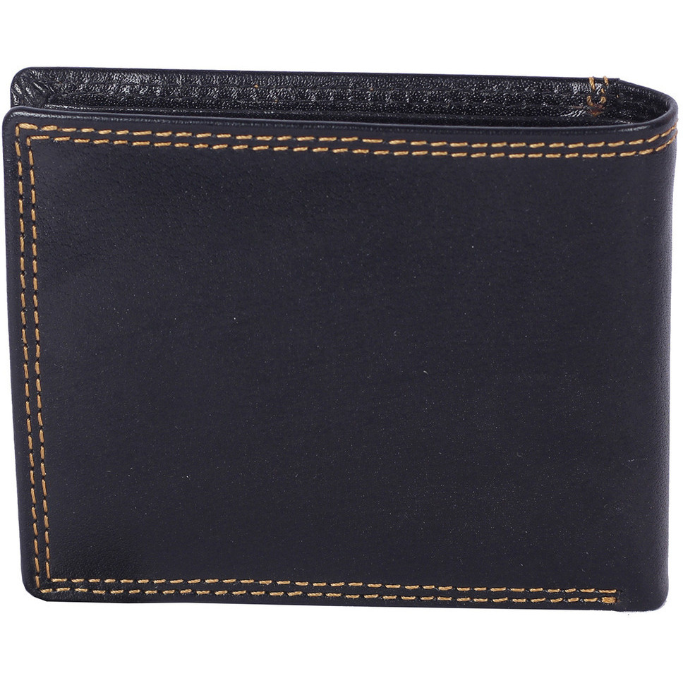 FIONA Mens Leather Bifold Wallet | Wallets For Men RFID Blocking | Genuine Leather | Extra Capacity Mens Black Wallet |