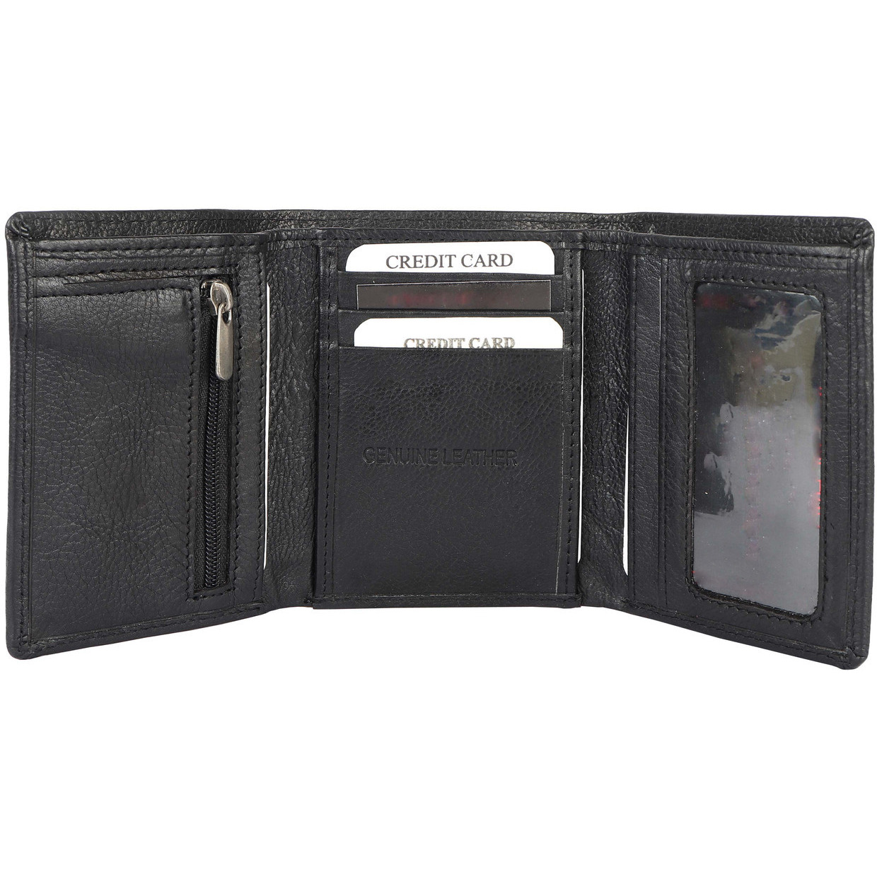 FIONA Mens Leather Bifold Wallet | Wallets For Men RFID Blocking | Genuine Leather | Extra Capacity Mens Black Wallet |