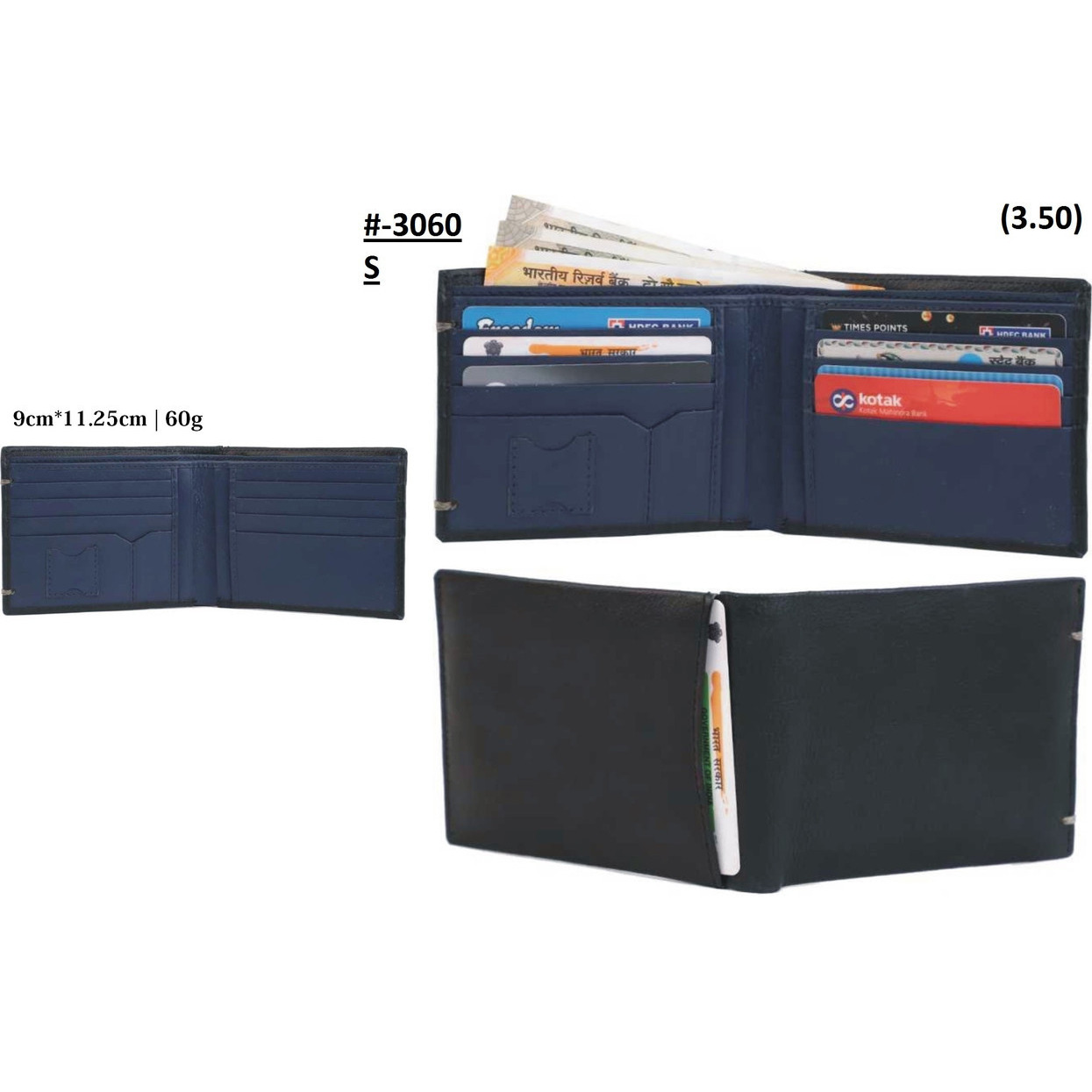 FIONA Mens Leather Bifold Wallet | Wallets For Men RFID Blocking | Genuine Leather | Extra Capacity Mens Black Wallet |