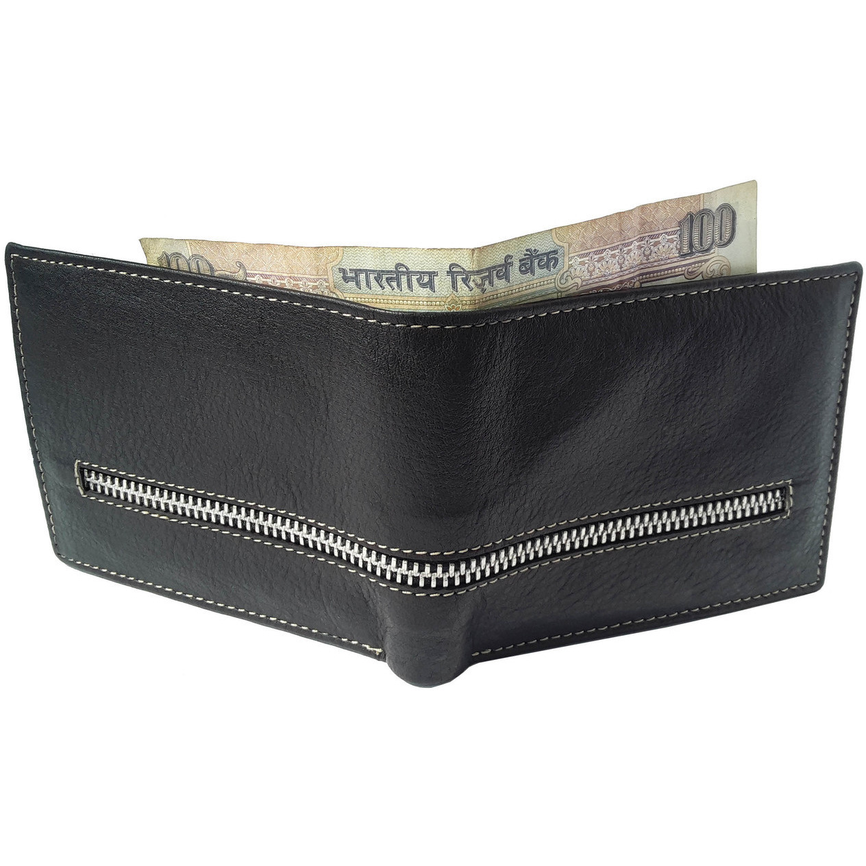 FIONA Mens Leather Bifold Wallet | Wallets For Men RFID Blocking | Genuine Leather | Extra Capacity Mens Black Wallet |